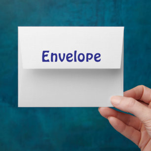 Personalized 4.25" x 5.6" Linen Paper Envelope