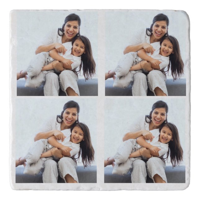 Personalized 4 collage Photos Trivet (Front)