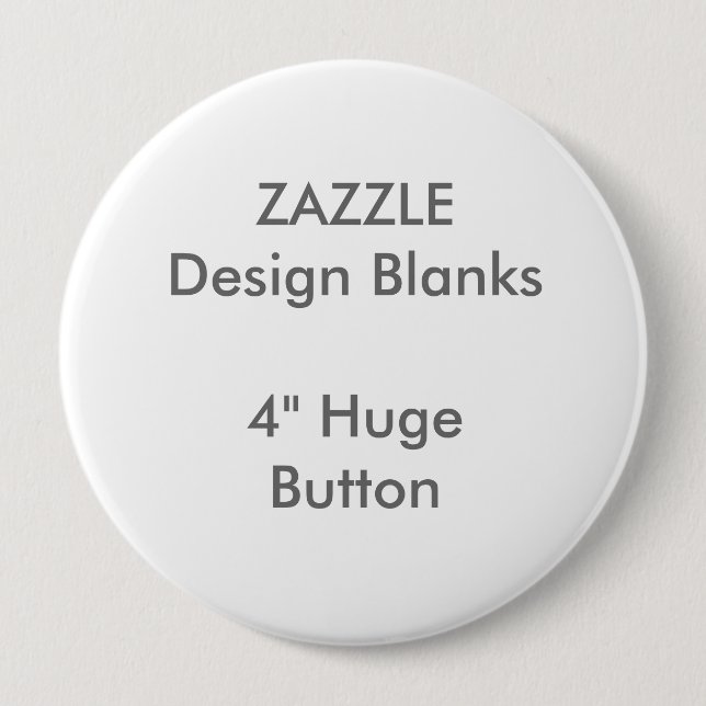 Personalized 4" Huge Round Button Template (Front)