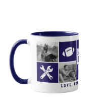 Personalized 4-Photo Collage "Best Dad Ever"