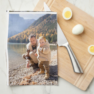 Personalized 4 Photo Collage Kitchen Towels