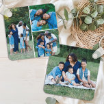 Personalized 4 Photo Collage Modern Simple Family Keychain<br><div class="desc">Introducing our Photo Collage Keychain, the perfect blend of sentimentality and practicality. Designed to carry your cherished moments wherever you go, this keychain is both a keepsake and a stylish accessory. Double-Sided Design: With four customizable photo slots, three on one side and one full photo on the other side, you...</div>