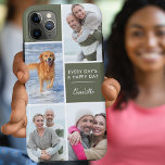 Personalized 4 Photo Collage with Positive Quote iPhone 11 Pro Max Case<br><div class="desc">Personalized Phone case for iphone 11 pro max and many other models. The design features a custom photo collage with 4 of your favorite photos, your name and the wording "Every day's a happy day". The photo template is set up ready for you to add your photos, working clockwise from...</div>