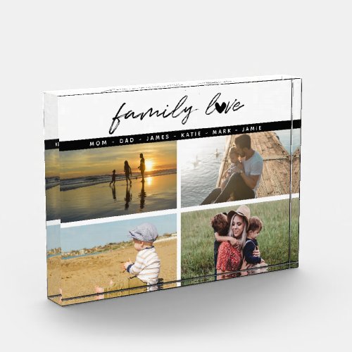 Personalized 4 Photo Family Love Memories 