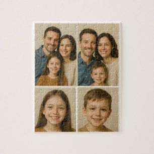 Personalized 4 Photo Puzzle - Father's Day gift