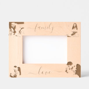 Personalized 4 photo script engraved frames