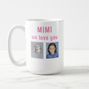 Personalized 4-Picture We Love You MIMI Coffee Mug