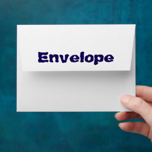 Personalized 4" x 6" Linen Paper Envelope
