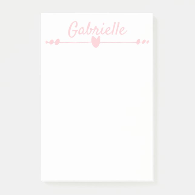 PERSONALIZED 4" x 6" name notes (Front)