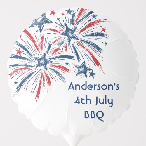 Personalized 4th July Balloon