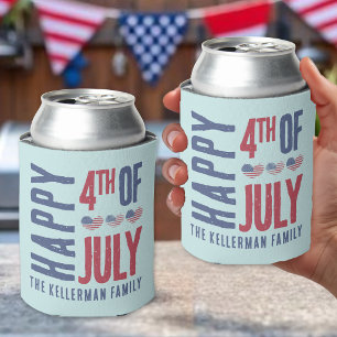 Personalized 4th Of July Can Cooler