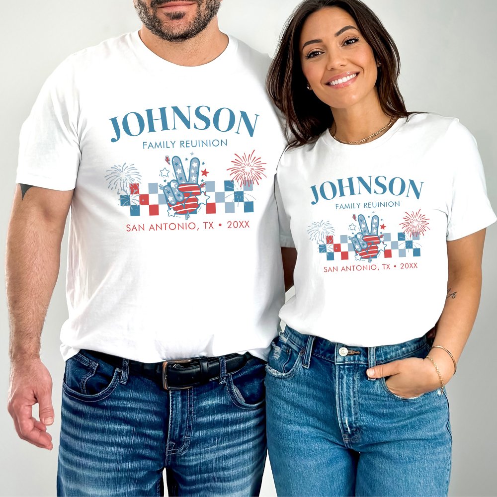 Discover Personalized 4th Of July Family Reunion Matching T-Shirt