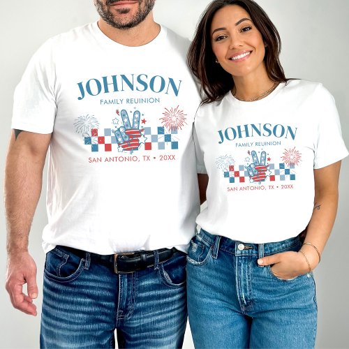 Personalized 4th Of July Family Reunion Matching T_Shirt