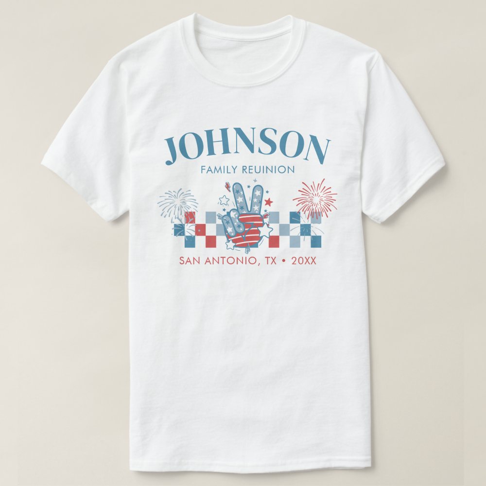 Personalized 4th Of July Family Reunion Matching T-Shirt