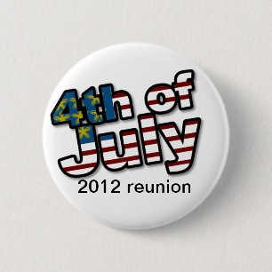 Personalized 4th of July Reunion Pin