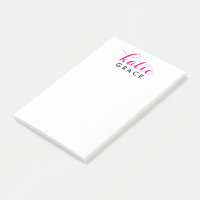 Personalised White Post It Notes With Lines