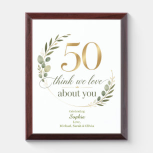 Personalized 50 Things We Love About Grandma Award Plaque