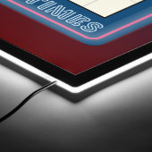 Personalized 50s Retro Neon Look Write On Diner LED Sign (Corner)