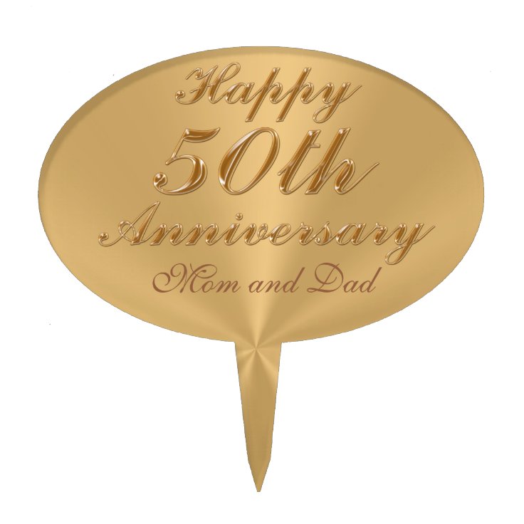 Personalized 50th Anniversary Cake Toppers Zazzle