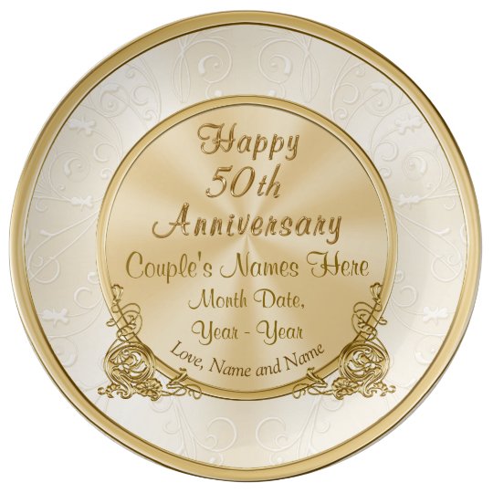 personalized 50th anniversary gift