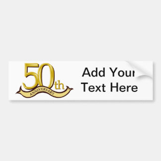 Personalized 50th Anniversary Gift Bumper Sticker