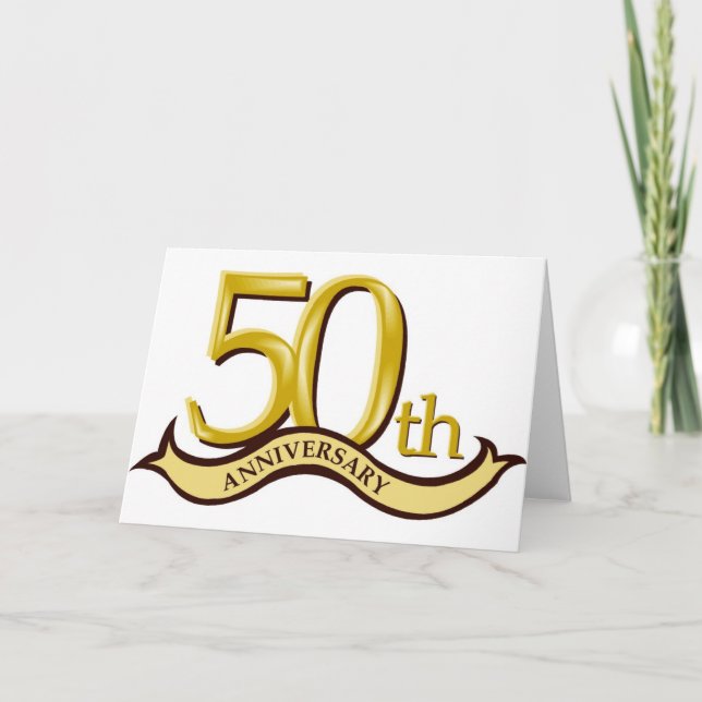 Personalized 50th Anniversary Gift Card (Front)