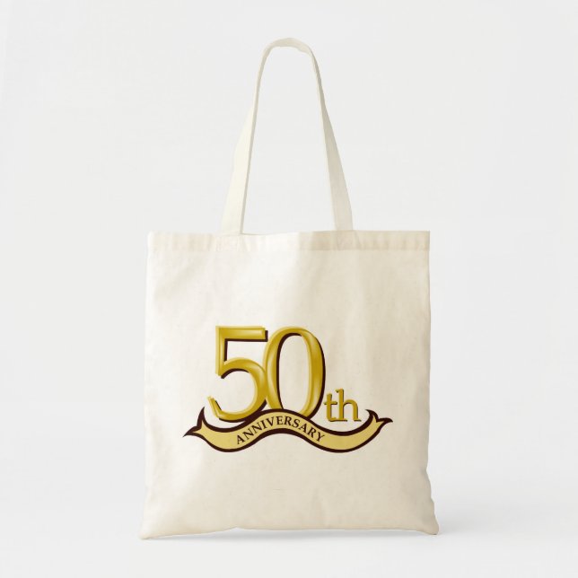 Personalized 50th Anniversary Gift Tote Bag (Front)