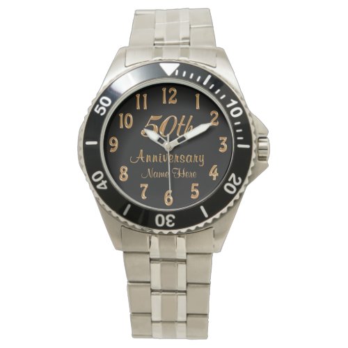 Personalized 50th Anniversary Gifts for Him or Her Watch