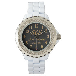 Personalized 50th Anniversary Gifts for Him or Her Watch