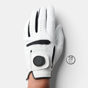 Personalized 50th Anniversary Golden Wedding Gift Golf Glove