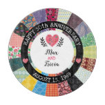 Personalized 50th Anniversary, Patchwork Quilt Cutting Board at Zazzle