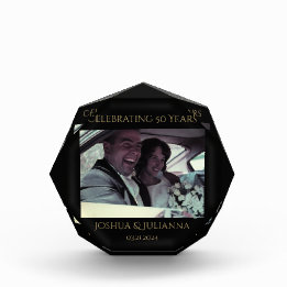 Personalized 50th Anniversary Photo Keepsake Block
