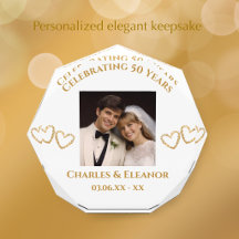 Personalized 50th Anniversary Photo Keepsake Gift