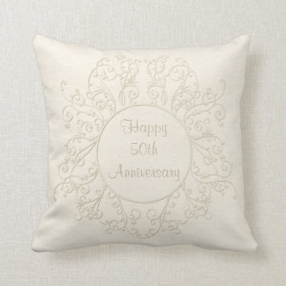 Personalized 50th Anniversary Pillow Couples NAMES