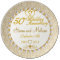 Personalized 50th Anniversary Porcelain Plate