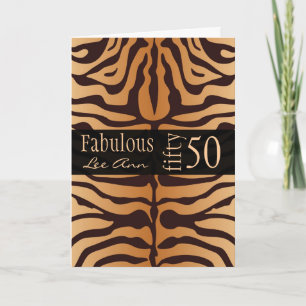 Personalized 50th Birthday Card for Baby Boomer Wo