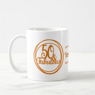 Personalized 50th Birthday Fabulous Coffee Mug