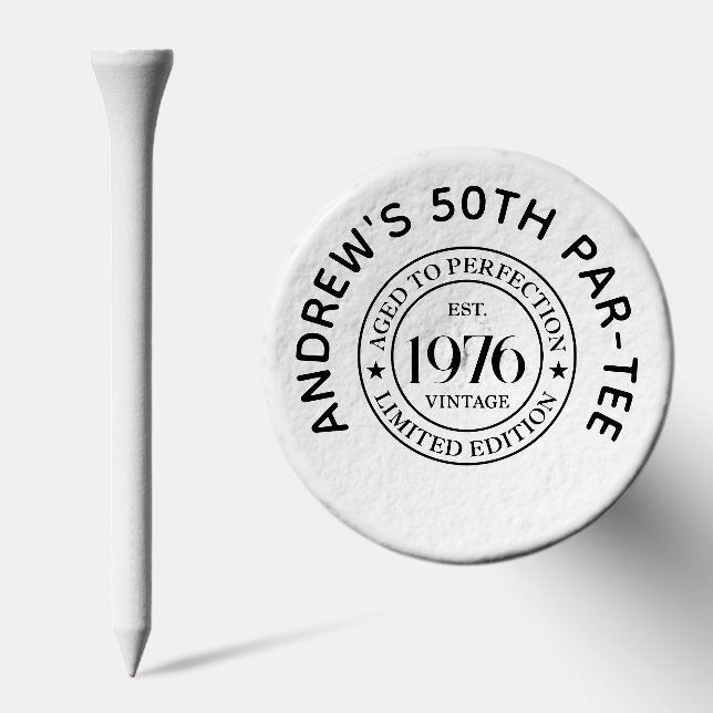 Personalized 50th Birthday Golf Tees (Combo)