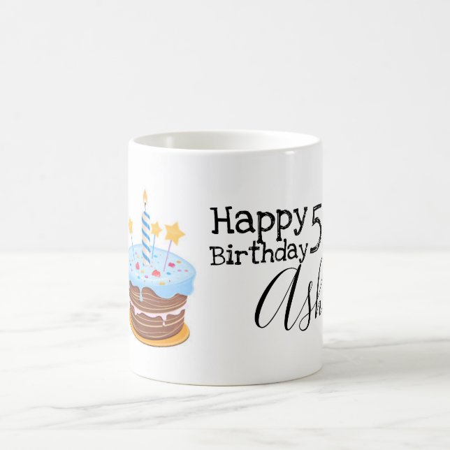 Personalized 50th birthday mug (Center)