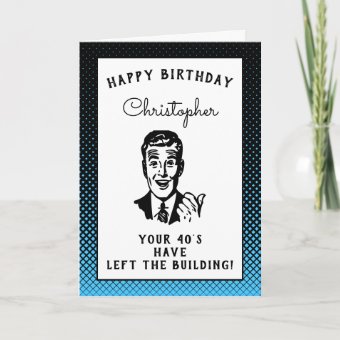 Personalized 50th Birthday Over The Hill Funny Card | Zazzle
