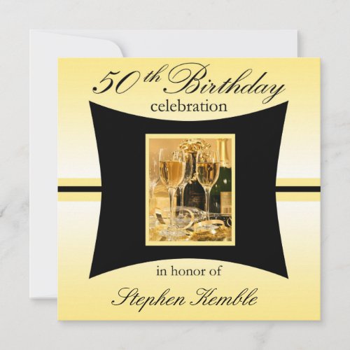 Personalized 50th Birthday Party Invitations