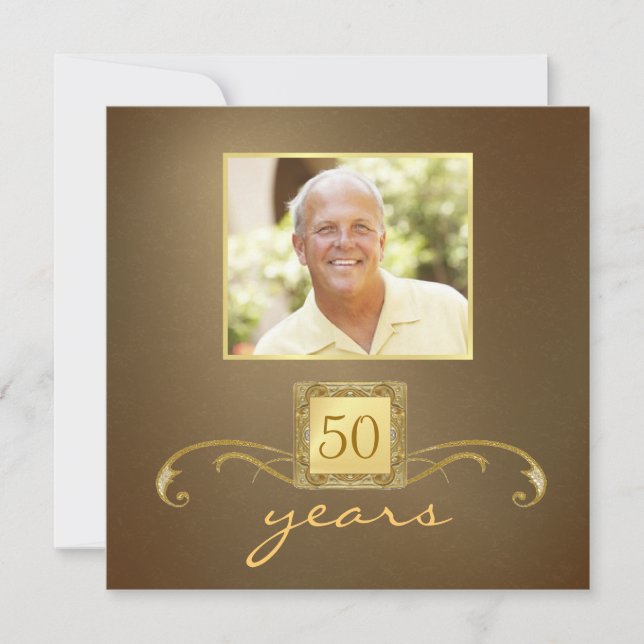 Personalized 50th Birthday Party Invitations (Front)