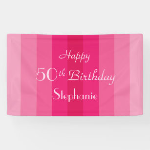 50th birthday banners signs zazzle