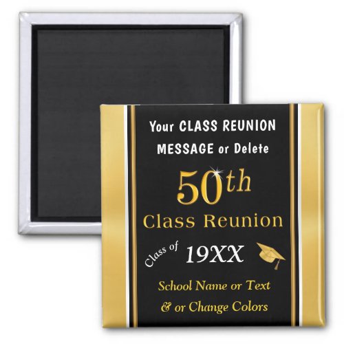 Personalized 50th Cheap Class Reunion Souvenirs Magnet