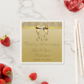 Personalized 50th Gold Wedding Anniversary Napkins (Insitu)