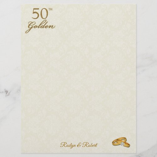 Personalized 50th Golden Wedding Anniversary