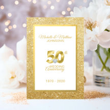 Personalized 50th Golden Wedding Anniversary