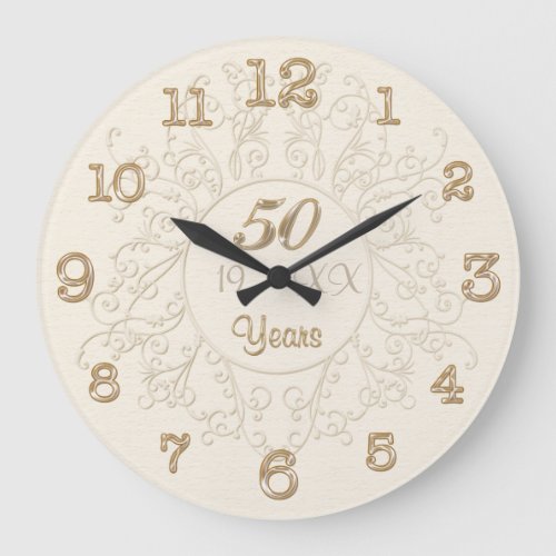 Personalized 50th Wedding Anniversary Gifts Clock