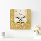 Personalized 50th Wedding Anniversary Gifts, Clock (Home)