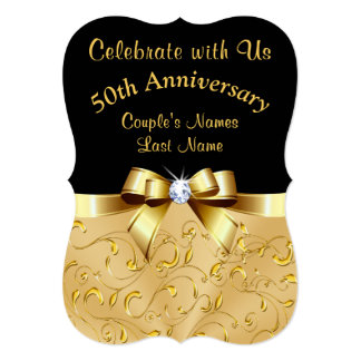 Personalized 50th Wedding Anniversary Invitations